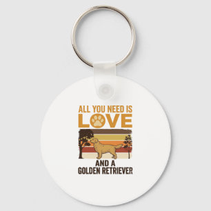 Porte-clés Golden Retriever Tout ce dont vous avez besoin est