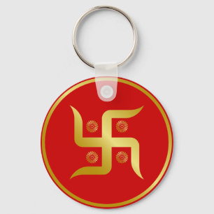 Porte-clés Golden Swastika