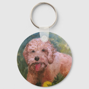 Porte-clés Goldendoodle/ Labradoodle.Porte - clé