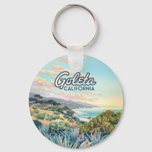 Porte-clés Goleta California Père Noël Barbara Isla Vista Vin