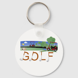 Porte-clés Golf avec des T-shirts et des cadeaux de chariots
