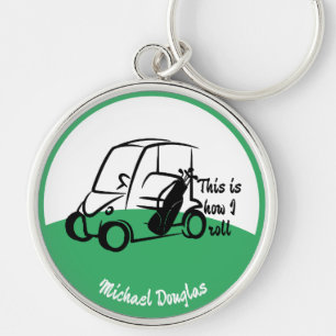 Porte-clés Golf Cart, c'est comme ça que je roule Golf person