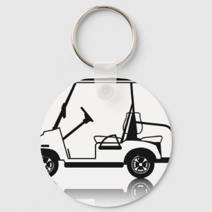 Porte-clés Golf Cart white