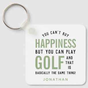 Porte-clés Golf est le bonheur Funny Golf Lover cadeau