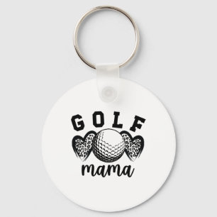 Porte-clés Golf Mama Coeurs Golf Maman D'Un Joueur De Golf Mè