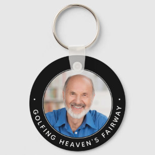 Porte-clés Golf Memorial Heaven Remembrance Golfer Photo 