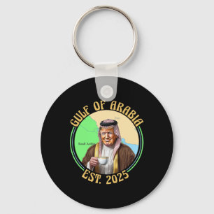 Porte-clés Golfe D'Arabie Est 2025 Drôle Trump Vintage Arabia