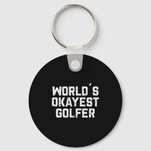 Porte-clés Golfeur moyen du monde Blague de golf drôle de gol