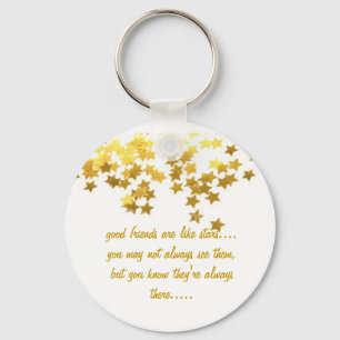 Porte-clés good friends are like stars keychain