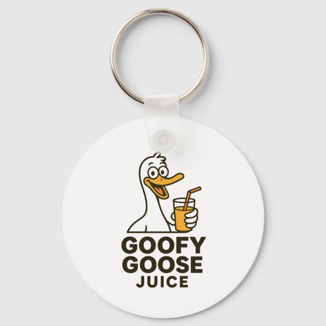 Porte-clés Goofy Goose Juice – Playful & Quirky Designs for F (Recto)