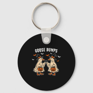 Porte-clés Goose Bumps Canard Camping Halloween drôle Vintage