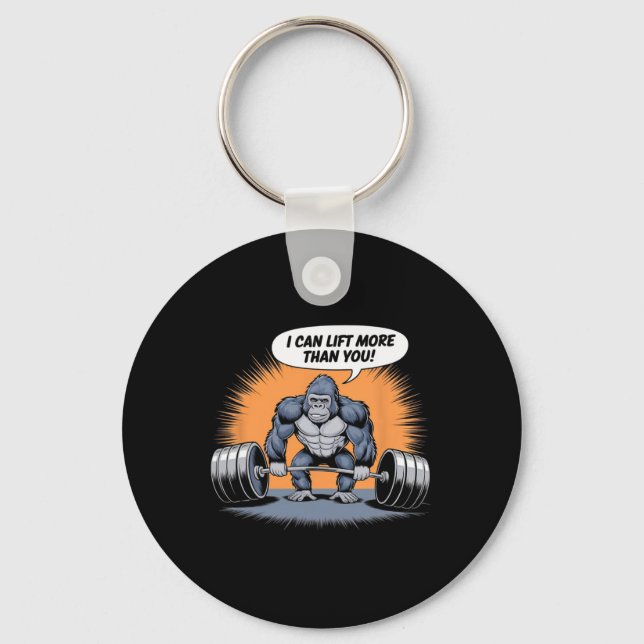 Porte-clés Gorilla Weightlifting Fitness Gym Training Bodybui (Recto)
