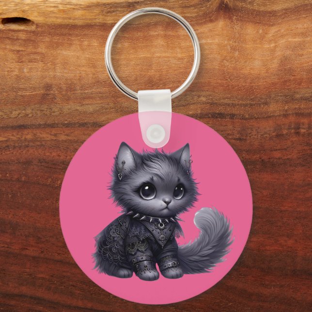 Porte-clés Goth Kitten doux (Recto)