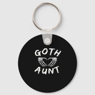 Porte-clés Goth Tante Funny Emo Tante Punk mignonne Squelette