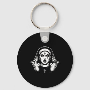Porte-clés Gothique satanique nonne blackcraft sataniste occu