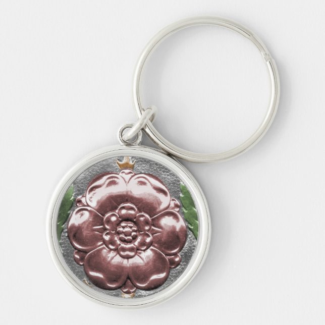 Porte-clés Gousset principal rose de Tudor (Devant)
