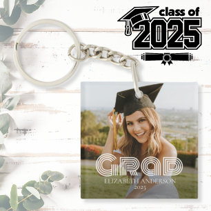 Porte-clés Grad 2026 Script Photo personnalisé