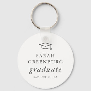 Porte-clés Graduate Moderne Minimaliste Simple Chic Graduatio