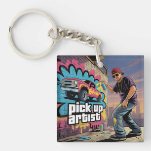 Porte-clés Graffiti urbain et artiste de collecte