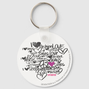 Porte-clés Graffiti violet