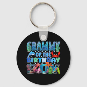 Porte-clés Grammy De L'Anniversaire Boy Aquarium Sea Animals 