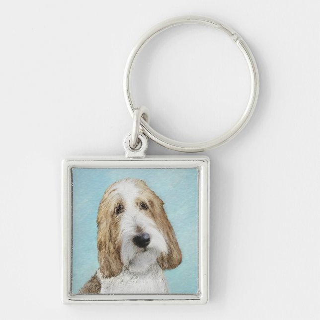 Porte-clés Grand Basset Griffon Vendeen - Art Chien original (Devant)