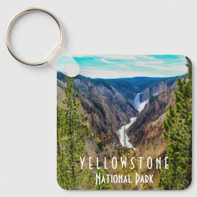 Porte-clés Grand Canyon de Yellowstone (Recto)