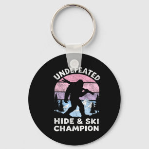 Porte-clés Grand champion de ski et de cachette de Bigfoot in