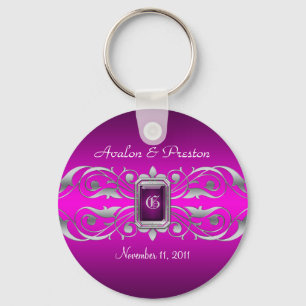 Porte-clés Grand-Duchesse Silver Monogram Porte - clé rose