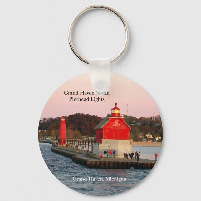 Porte-clés Grand Haven South Pierhead Lumières porte - clé (Recto)