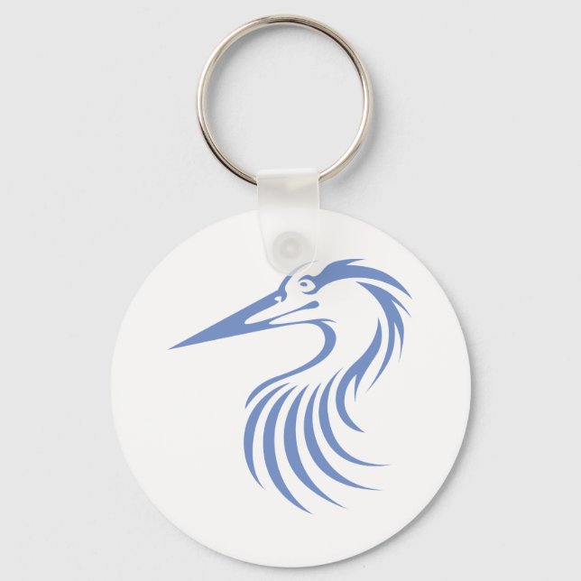 Porte-clés Grand héron bleu (Recto)