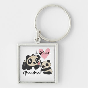 Porte-clés Grand-maman d'amour des ours panda I