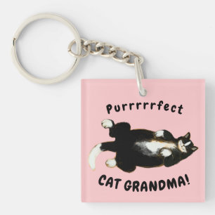 Porte-clés Grand-mère de chat