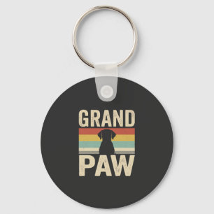 Porte-clés Grand Paw Chien Rétro Vintage