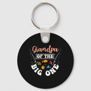 Porte-clés Grand-père de la grande fête d'anniversaire de pêc