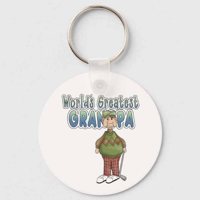 Porte-clés Grand-père du monde du golf (Recto)