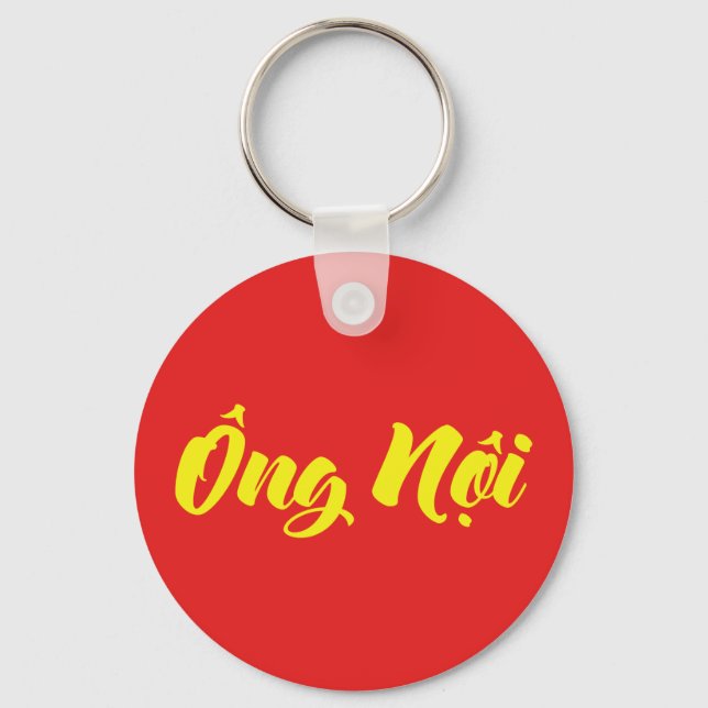 Porte-clés Grand-père vietnamien (paternel) - Ông Noi (Recto)