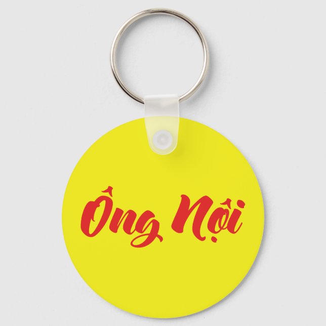 Porte-clés Grand-père vietnamien (paternel) - Ông Noi (Recto)