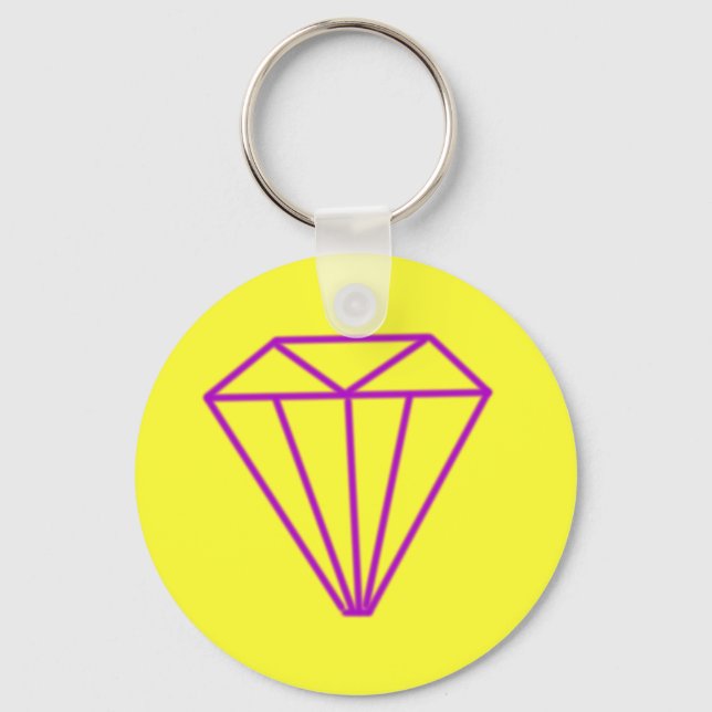 Porte-clés Grand porte - clé de diamant jaune (Recto)