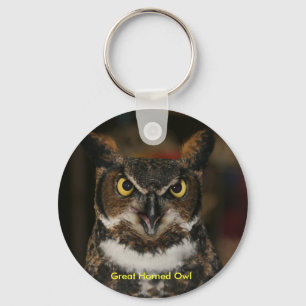 Porte-clés Grand porte - clé de hibou à cornes