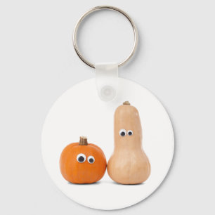 Porte-clés Grand porte - clé observé de bouton de citrouille