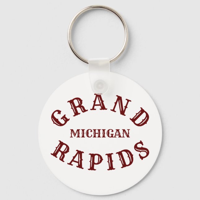 Porte-clés Grand Rapids, Porte - clé du Michigan (Recto)