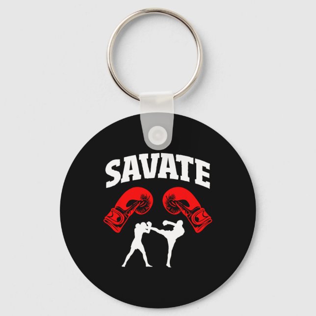 Porte-clés Grand Savate Boxing Design Kick Mixed martial art  (Recto)
