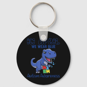 Porte-clés Grand T-Rex En Avril Nous Portons Sensibilisation