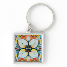 Porte-clés grande fleur audacieuse