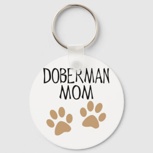 Porte-clés Grande maman de dobermann de pattes