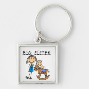 Porte-clés Grande Soeur Avec Bébé Frère Cadeaux