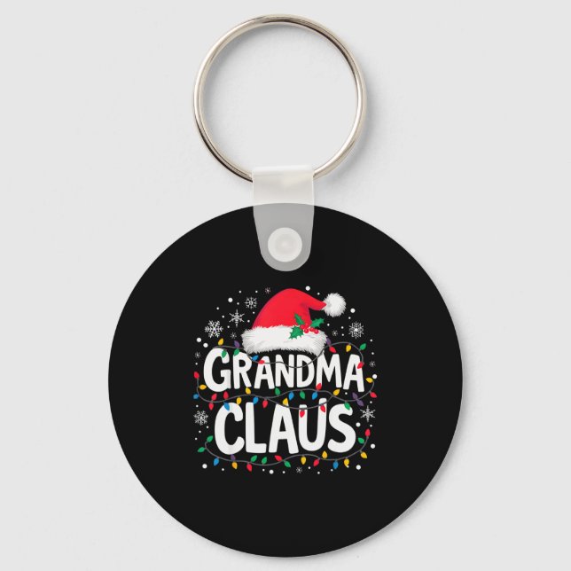Porte-clés Grandma Claus Christmas Lights Santa Family Matchi (Recto)