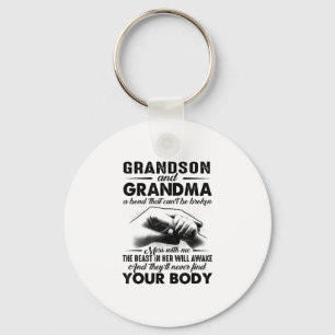 Porte-clés Grandson and grandma bond that cant be broken gift