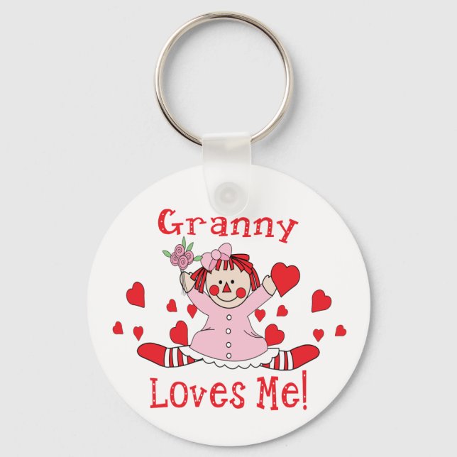 Porte-clés Granny Love's me Rag Doll (Recto)